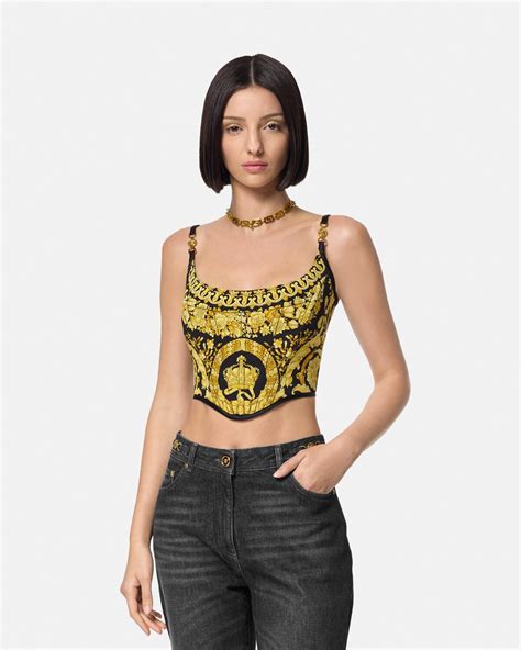 versace damen oberteil|Women's Versace Tops .